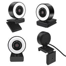 New 1080P 2K Autofocus HD Fill Light With Rotatable Microphone, Webcam LED Light, Suitable For Youtube Live Computer Camera