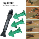 Caulk nozzle  scraper set
