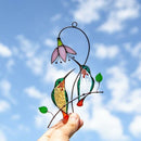 Window Hangings Stained Glass Hummingbird  Mothers Day Gift