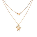 Double Sunflower Necklace