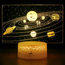 Solar System Optical Illusion Night Lamp