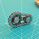 2 Gears Fidget Chain Spinner Toy