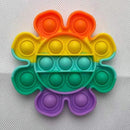 Pop Fidget Reliver Stress Toys Rainbow Push It Bubble Antistress Toys Adult Children Sensory Toy To Relieve Autism