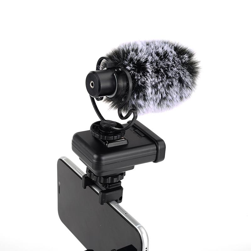 Video Mini Vlogging Live Streaming Kit with LED Light & Microphone