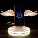 Wings Wireless Fast Charger with Night Light for Android Apple