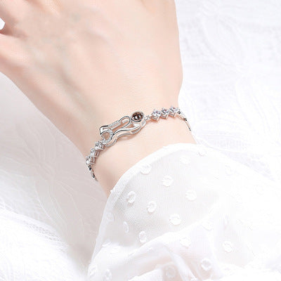S925 Silver 520 I Love You Language Bracelet For Lovers