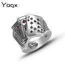 Lucky Poker Playing Card Vintage Ring