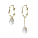Baroque Natural Striped Pearl Earrings