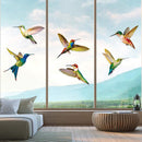 6 Pieces Large Size Hummingbird Window Clings
