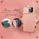 Lens slide cover phone case