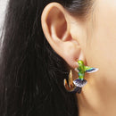 Green Hummingbird Earrings