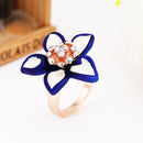 Creative Five-Leaf Flower Ring