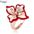 Creative Five-Leaf Flower Ring