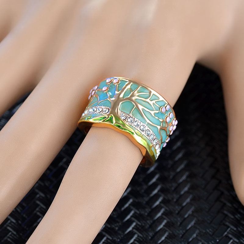 The Tree of Life Gold Ring & Golden Frog Ring