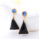 Double Geometric Triangular Stud Earrings