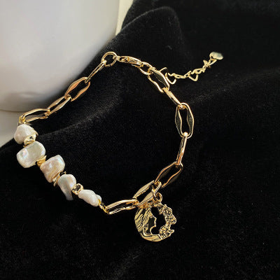 14K Baroque Pearl Bracelet