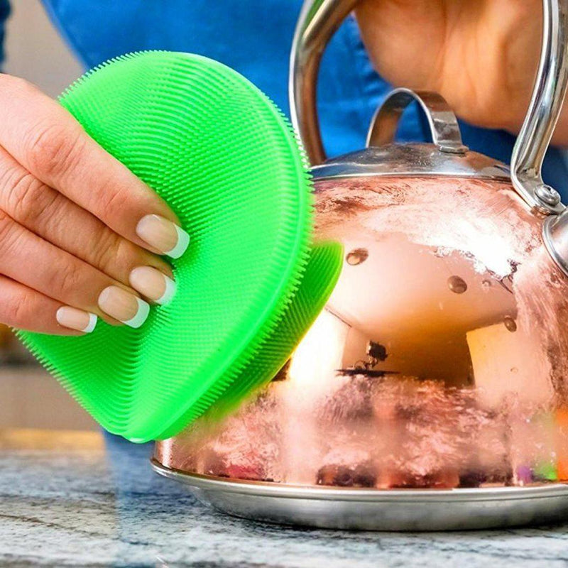 Kitchen Cleaning  Silicone Multi-purpose Scrubber Sponge