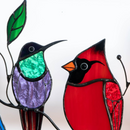 Birds Stained Glass Window Hangings - Mothers Day Gift