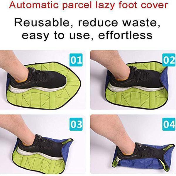 Automatic parcel lazy foot cover