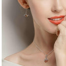 Crystal Drop Bee Earrings