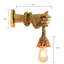 Hand Shape Retro Style Wall Lamp