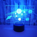 Solar System Optical Illusion Night Lamp