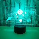 Solar System Optical Illusion Night Lamp