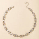 Retro Maze Single Layer Necklace