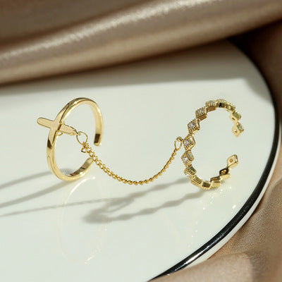 14K Double Ring Combination