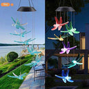 Solar Powered Crystal Wind Chimes (Hummingbird Wind Chime )
