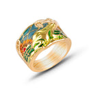 The Tree of Life Gold Ring & Golden Frog Ring