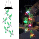 Solar Powered Crystal Wind Chimes (Hummingbird Wind Chime )