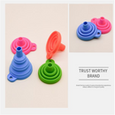 Portable Collapsible Silicone Funnel