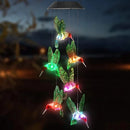 Solar Powered Crystal Wind Chimes (Hummingbird Wind Chime )