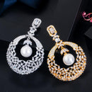 18k Plated Pearl Earrings