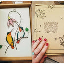 Window Hangings Stained Glass Hummingbird  Mothers Day Gift