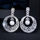 18k Plated Pearl Earrings