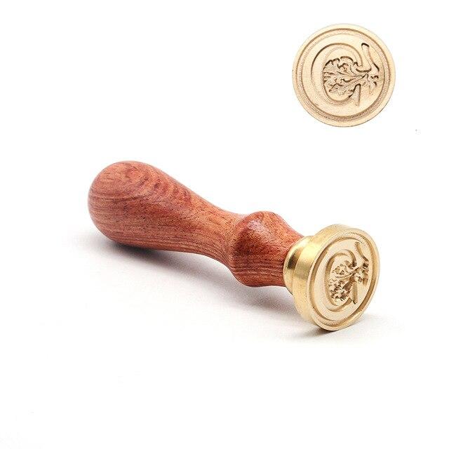 Retro Wood Stamp Classic 26 Letter A-z Alphabet Initial Sealing Wax Seal Stamp Ancient Seal Post Decorative Antique Stamp Gifts