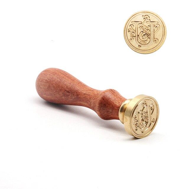 Retro Wood Stamp Classic 26 Letter A-z Alphabet Initial Sealing Wax Seal Stamp Ancient Seal Post Decorative Antique Stamp Gifts