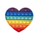 Pop Fidget Reliver Stress Toys Rainbow Push It Bubble Antistress Toys Adult Children Sensory Toy To Relieve Autism