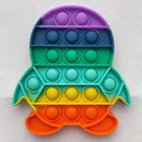 Pop Fidget Reliver Stress Toys Rainbow Push It Bubble Antistress Toys Adult Children Sensory Toy To Relieve Autism