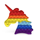 Pop Fidget Reliver Stress Toys Rainbow Push It Bubble Antistress Toys Adult Children Sensory Toy To Relieve Autism