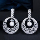 18k Plated Pearl Earrings